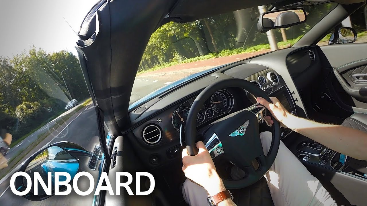 2016 Bentley Continental GTC V8S - ONBOARD sound + CRACKLES!