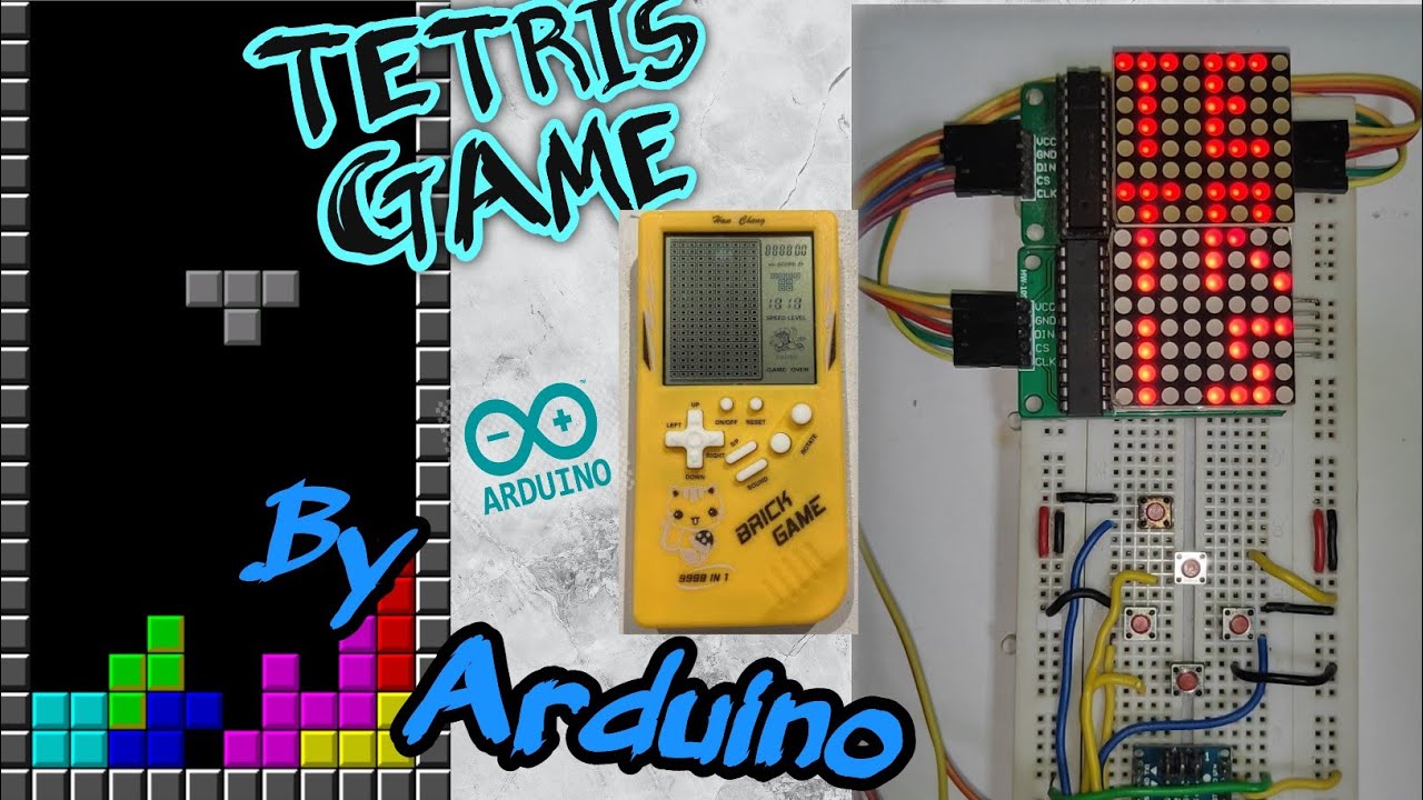 How To make Tetris game by Arduino | Arduino | Dotmatrix (max7219)