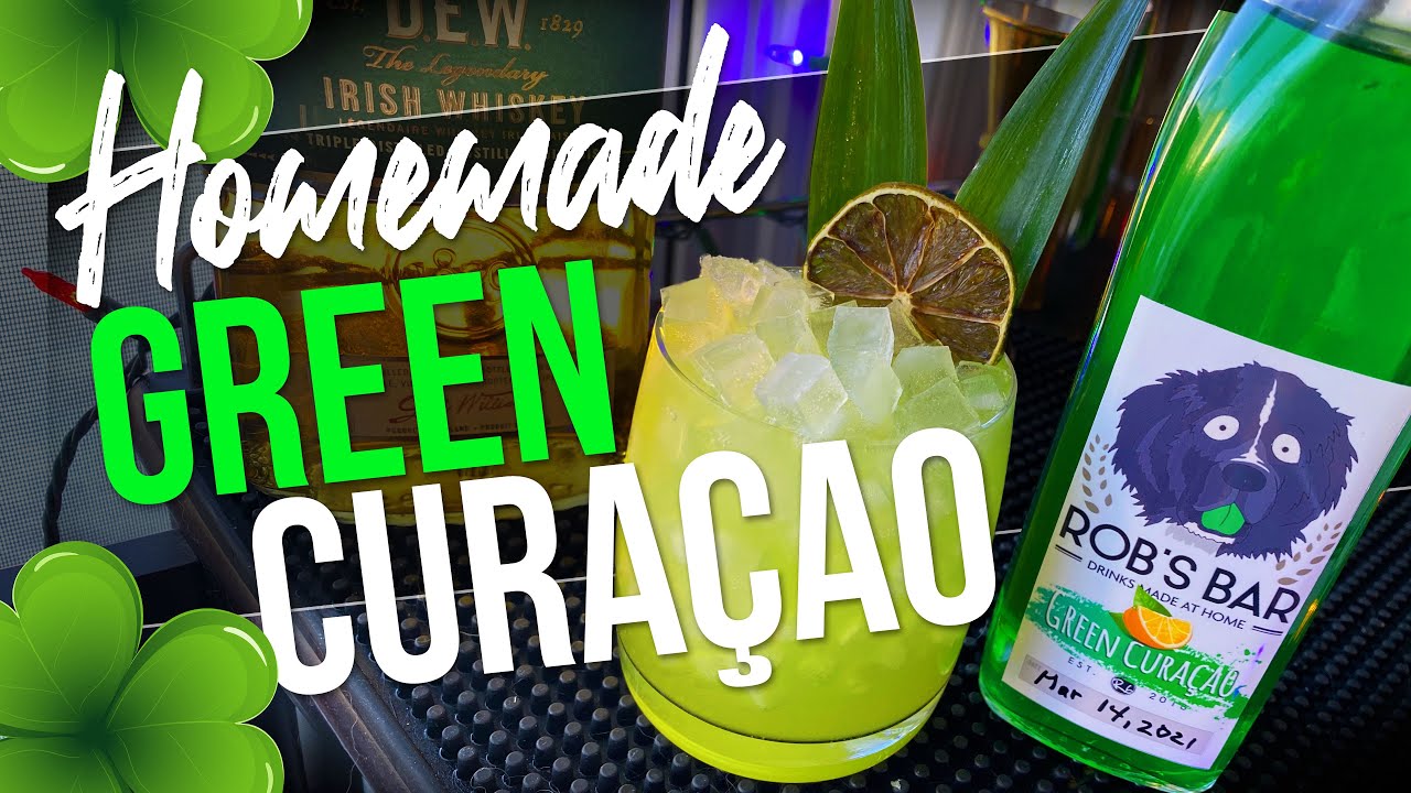 How to Make Blue Curacao BUT GREEN for an IRISH MAI TAI | St Patricks Day Cocktails