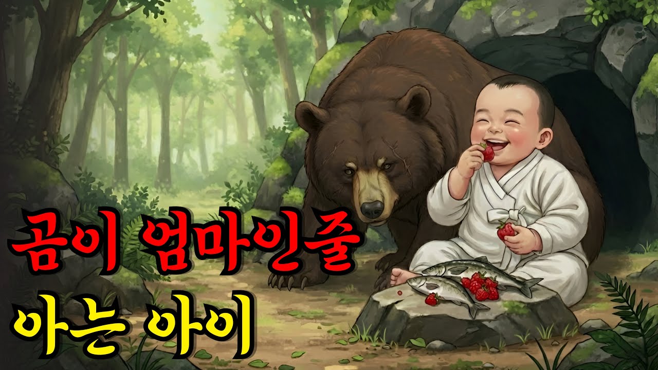 반달가슴곰이 어미인줄 아는 아이의 엄청난 신분 |야담|만담|전설|옛날이야기|사연