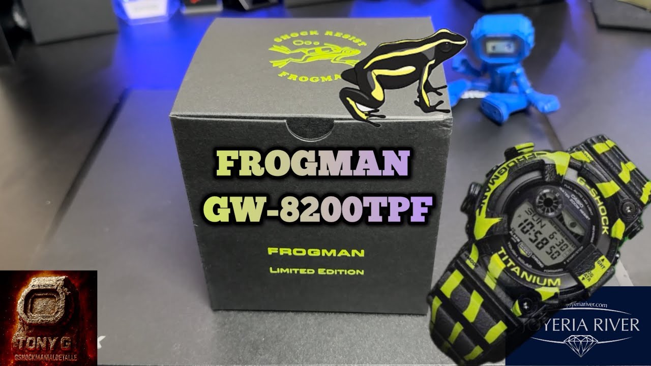 G-shock frogman gw-8200tpf edición limitada rana dardo