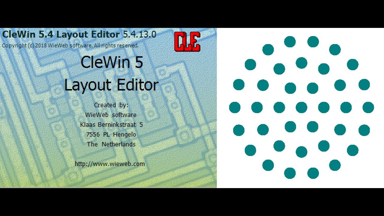 Clewin layout editor, mask design, lithography software