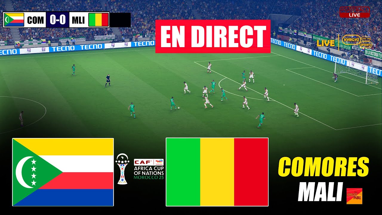🔴EN DIRECT : COMORES vs MALI | Simulation de jeu eFootball PES 21 sur PC
