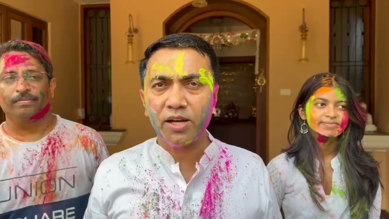 CM greets Goans on Holi celebrations.