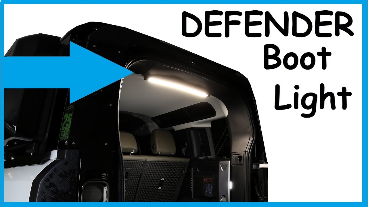 Установка и демонстрация светодиодной подсветки заднего багажника Land Rover Defender