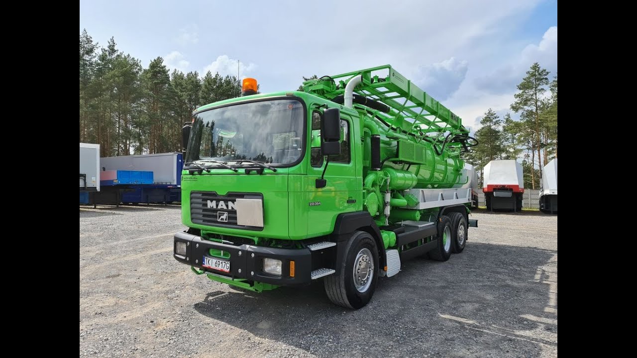 Pojazd do czyszczenia kanalizacji MAN 28.364 WUKO KROLL RECYKLING DO CZYSZCZENIA KANAŁÓW
