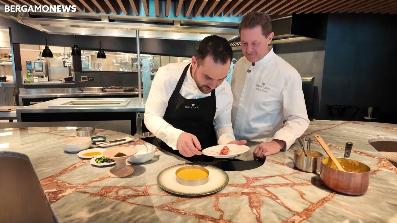 La ricetta dello chef Chicco Cerea: risotto all'astice blu e zucca