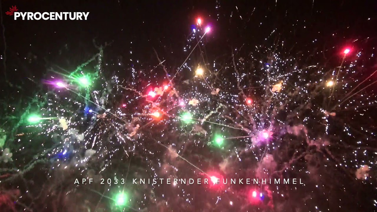 APF 2033 - Knisternder Funkenhimmel 126 Schuss Verbundfeuerwerk - Pyrocentury
