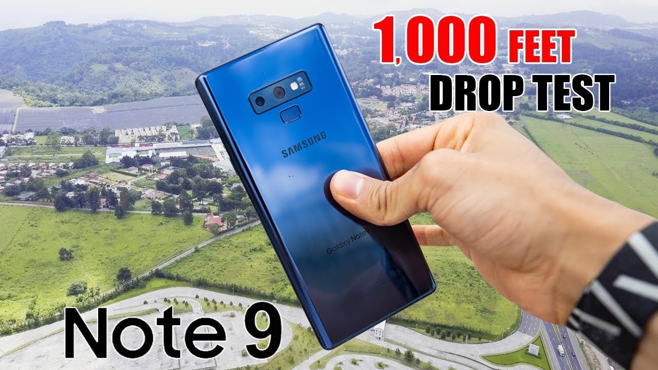 Samsung Galaxy Note 9 DROP TEST - 1,000 FT!  *No Clickbait | (in 4K)