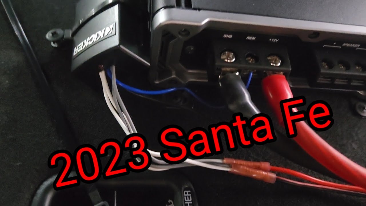 Hyundai Santa Fe 2023 amplifier install