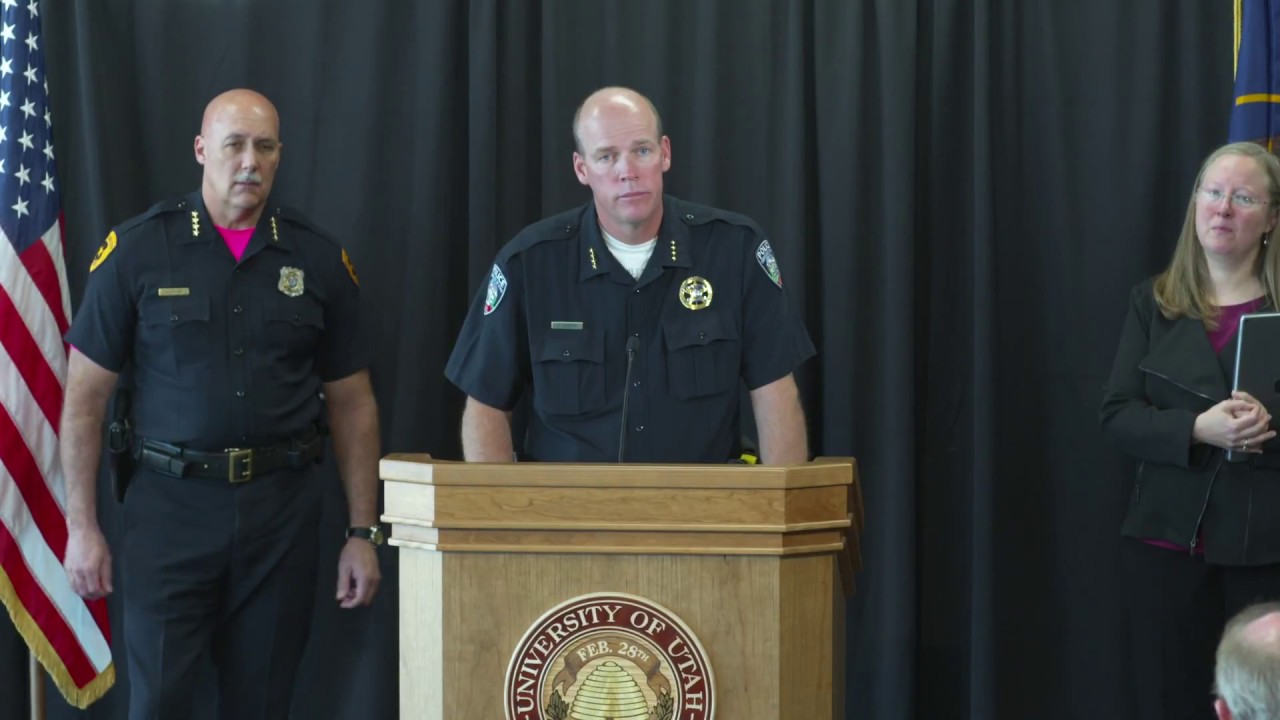 10/23/18 University of Utah Press Conference (Shooting)