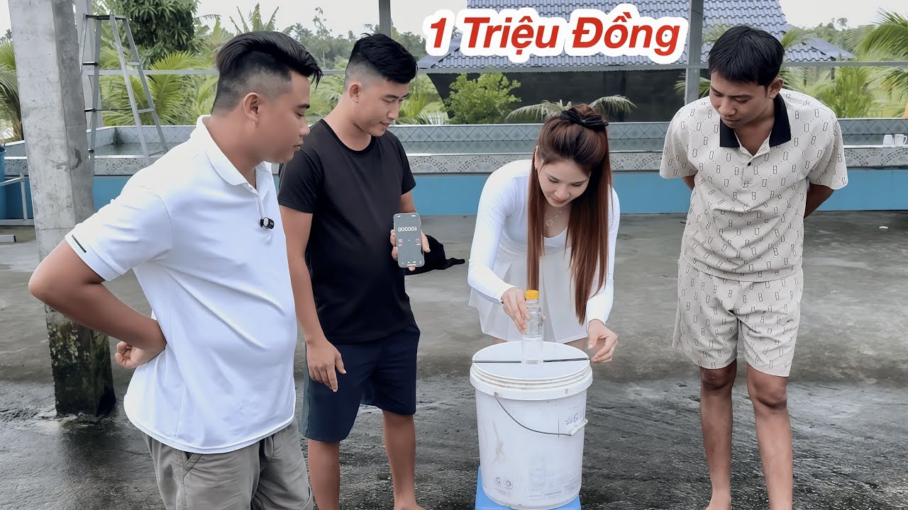 Làm Sao Đặt Được Chai Nước Trên Lưỡi Cưa Thắng Ngay 1 Triệu | Ly Ngô Vlog