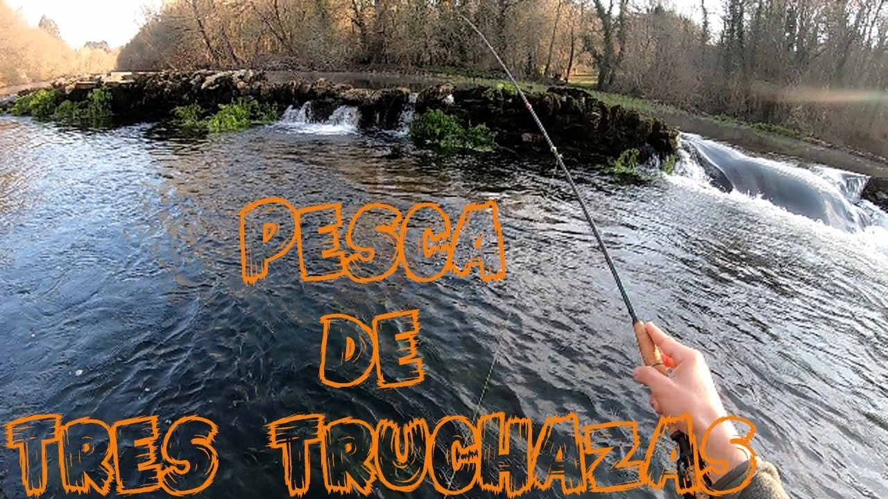 PESCA de TRES buenas TRUCHAS. Nueva CAÑA VISION NYMPHMANIAC