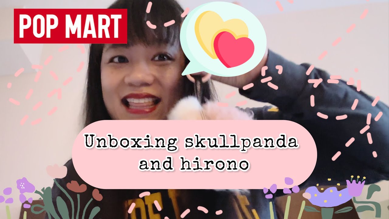 🎉 Popmart skullpanda earphone bag 🧁 Hirono mini backpack 🎒 
