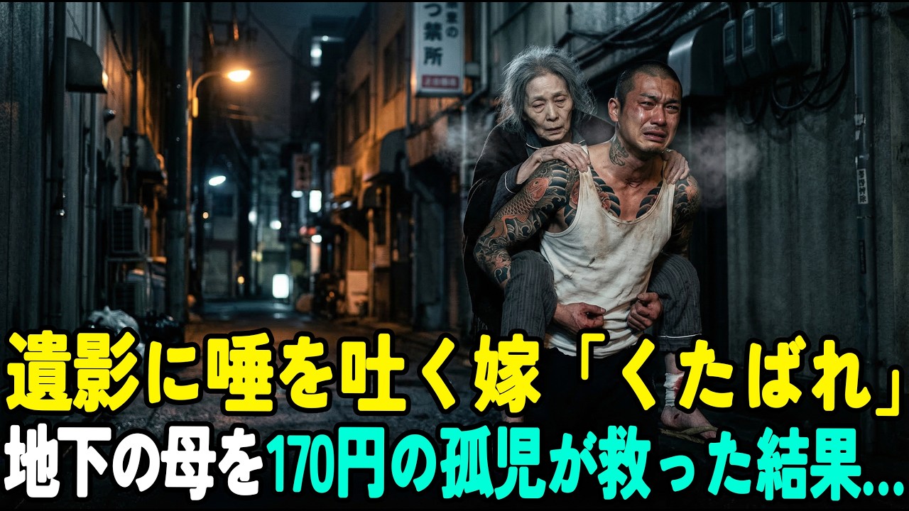 嫁が遺影に唾を吐き爪で引っ掻いた「くたばりぞこないが」→その真下で針金に繋がれ3日間水も飲めなかった75歳母を日収170円の孤児が素手で血まみれになりながら救った…【泣ける話】