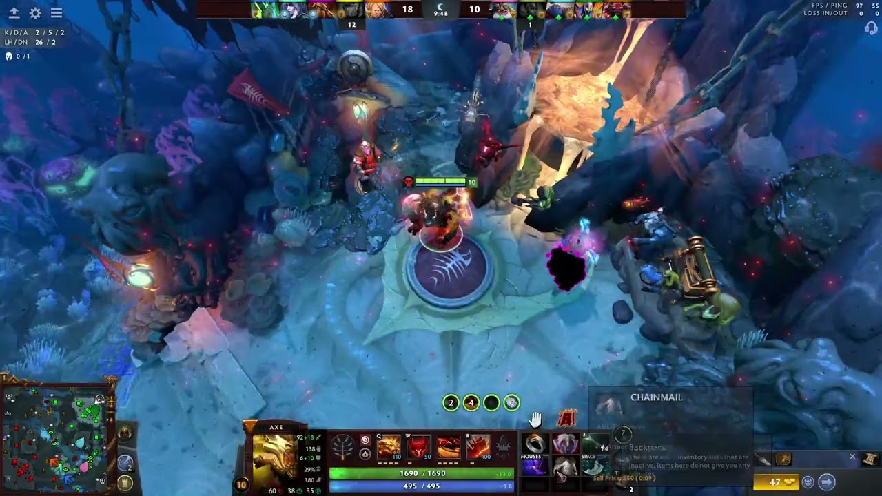 Dota 2 axe(facet:one man army) turbo