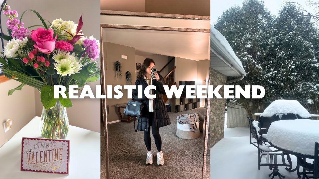 realistic weekend vlog | date night, cleaning & wedding updates!!
