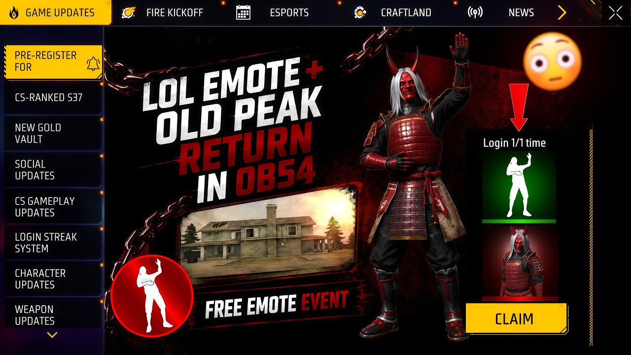 Claim LOL Emote + Old Peak Return 😮 - 9TH Anniversary Changes / New Emote and Weapons Review