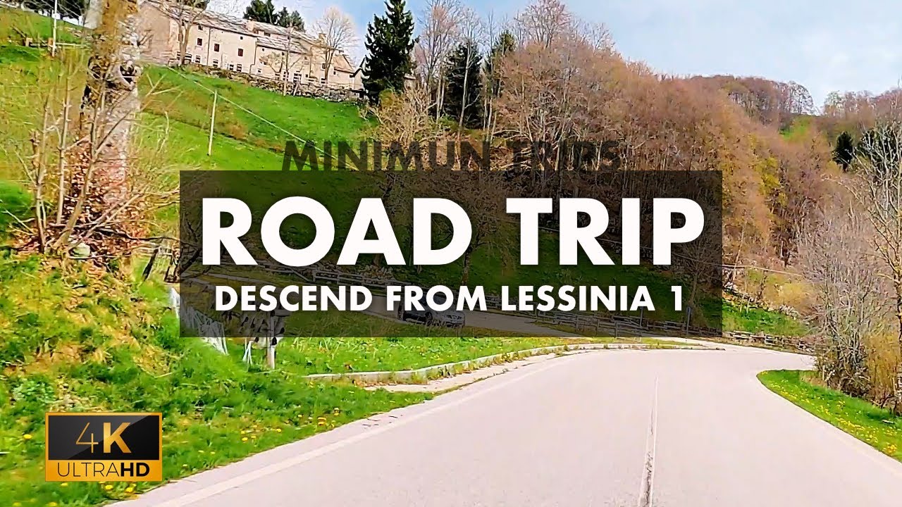 Descending from the Veronese Mountains - Italy 4k
