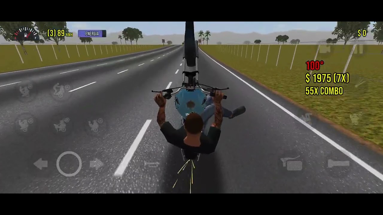 Moto wheelie 3d