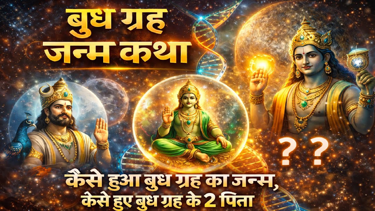 बुध ग्रह जन्म कथा - जानिए कैसे हुआ बुध ग्रह का जन्म, कैसे हुए बुध ग्रह के 2 पिता | Budh Graha Janam