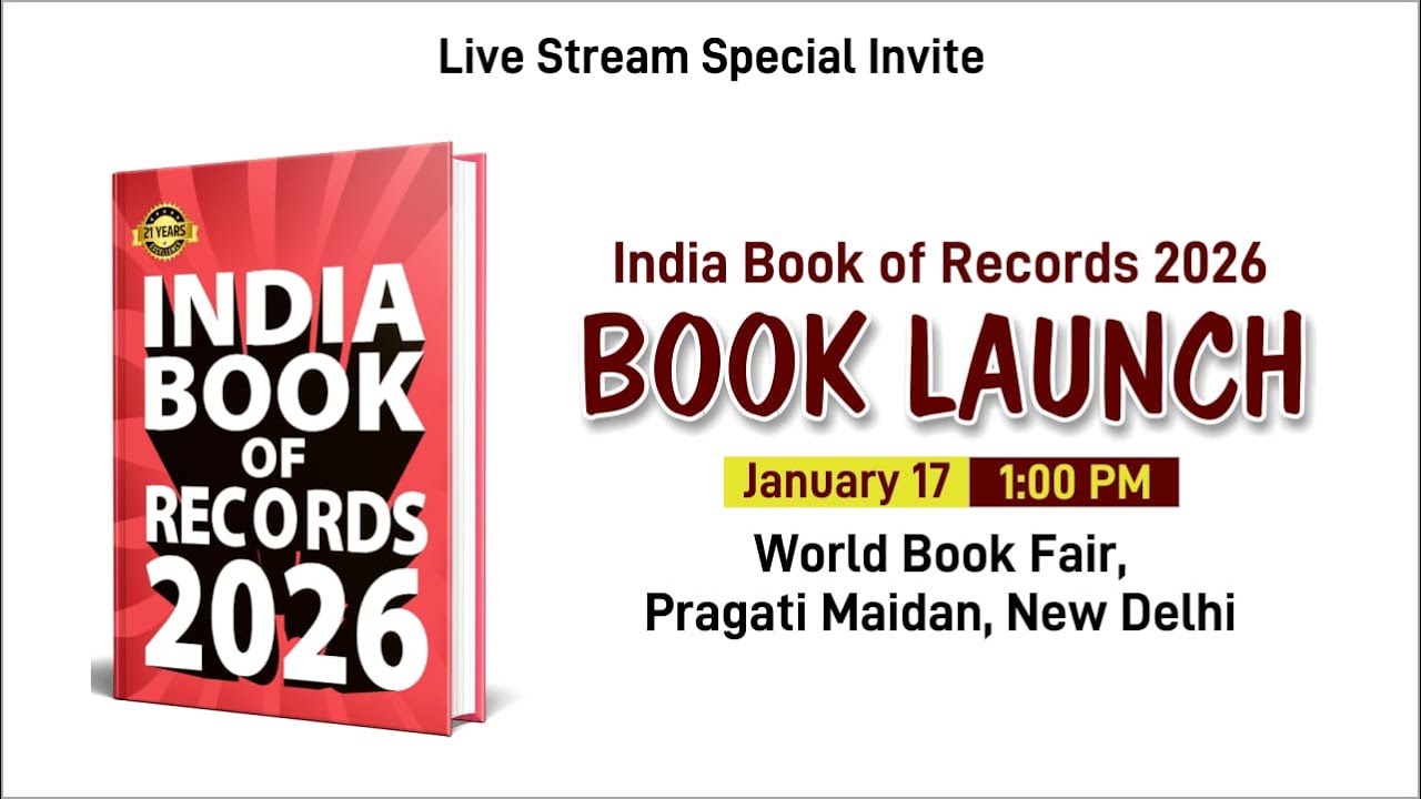 India Book of Records, 2026 Edition Book Launch || World Book Fair 