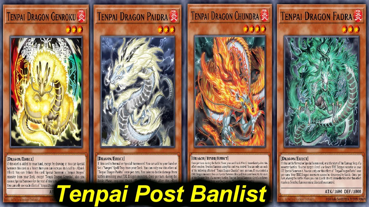 🚨 TENPAI DRAGON Deck Post BANLIST September 2024