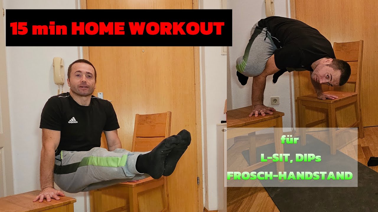 CALISTHENICS ANFÄNGER WORKOUT kein Klimmzug und erhöhte Liegestütze