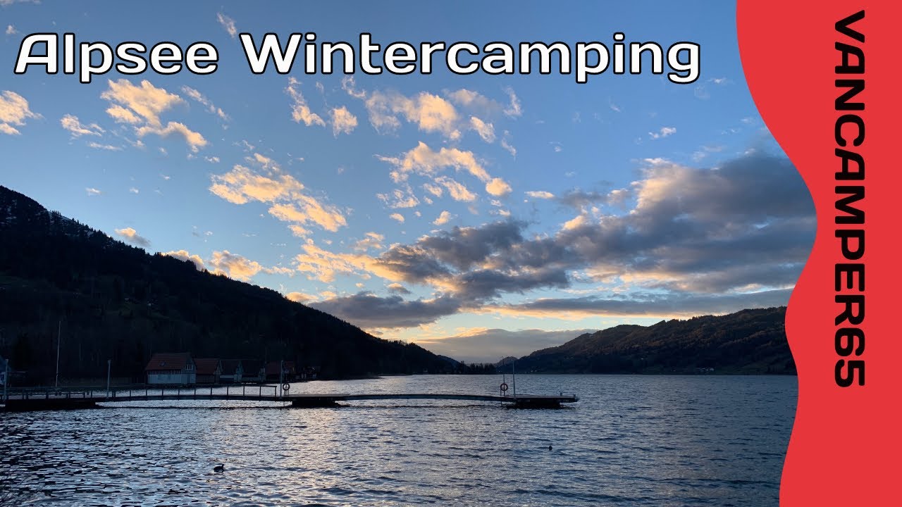 Wintercamping am Alpsee / Allgäu mit Besuch von Oberstaufen und Immenstadt