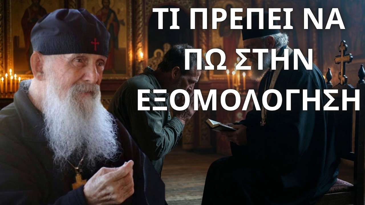 Τι πρέπει να λέμε στην εξομολόγηση...! Γέροντας Εφραίμ Αριζόνας