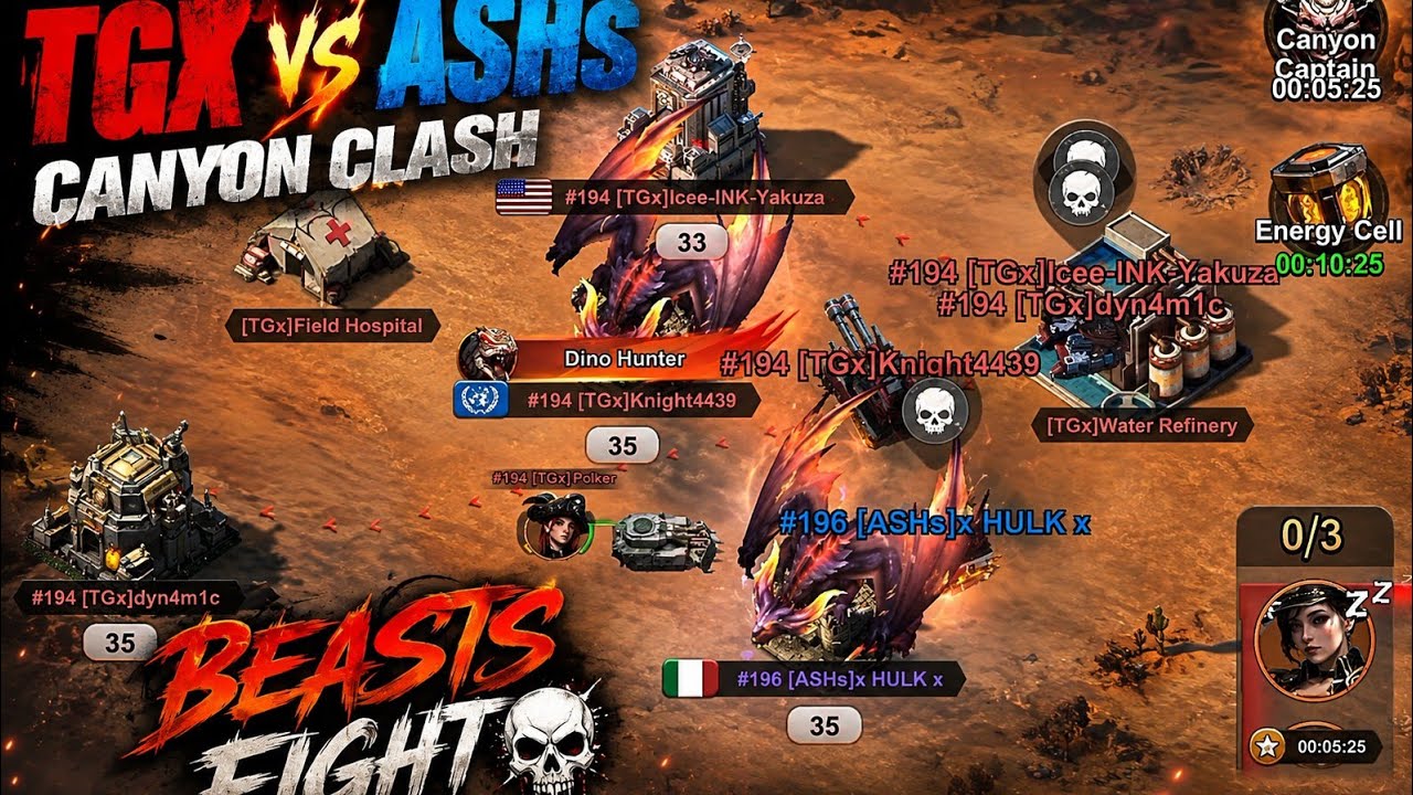 Tgx vs AShs canyon clash highlights ☠️ whale fight | Last Z Survival Shooter | #lastzcanyonclash