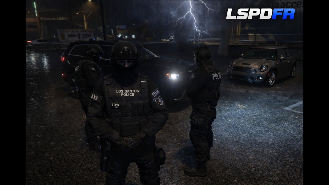 GTA 5 SWAT Team in Stormy Weather | Realistic Gameplay