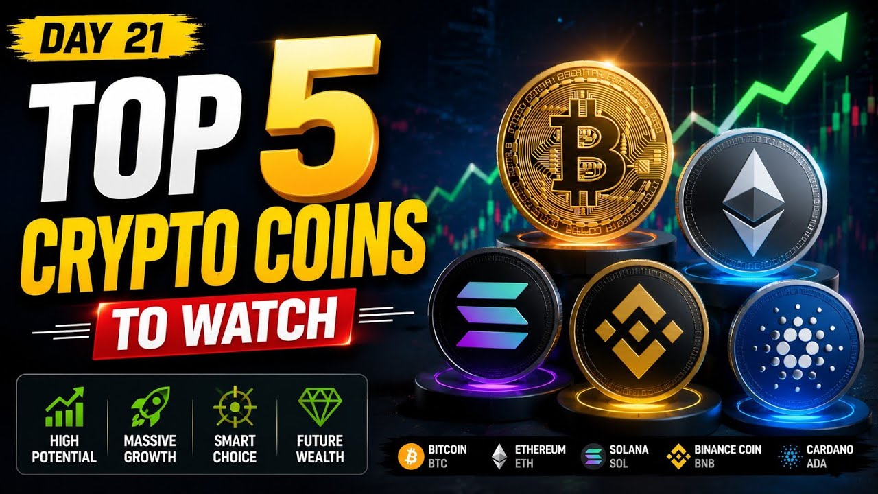 Top 5 Crypto Coins To Watch In 2026!