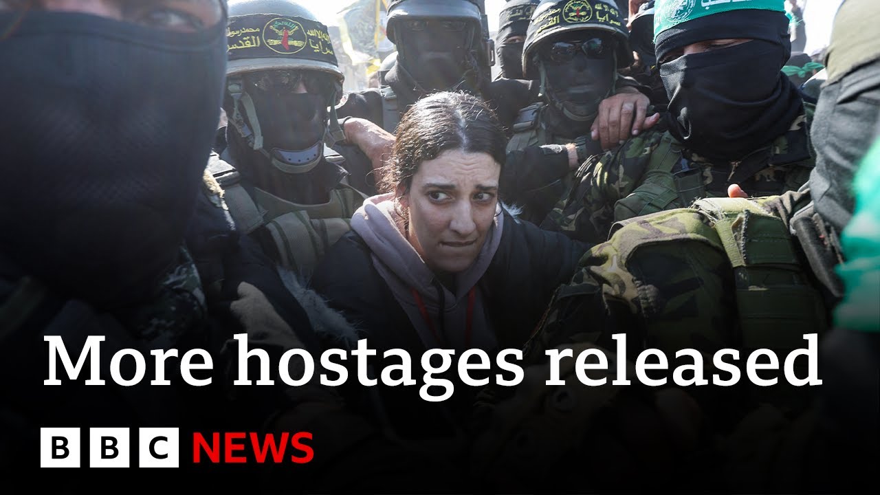 Israeli military says eight hostages released in Gaza | BBC News