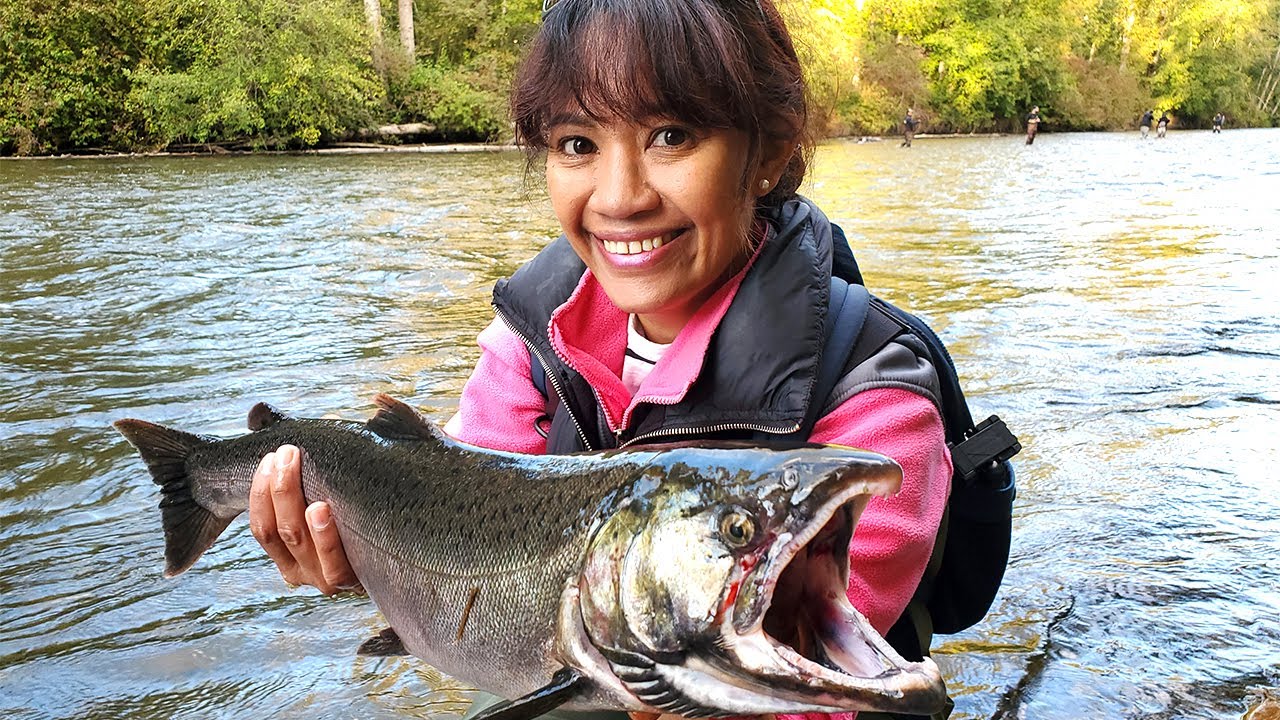 SALMON Fishing WASHINGTON (fall catch and cook)
