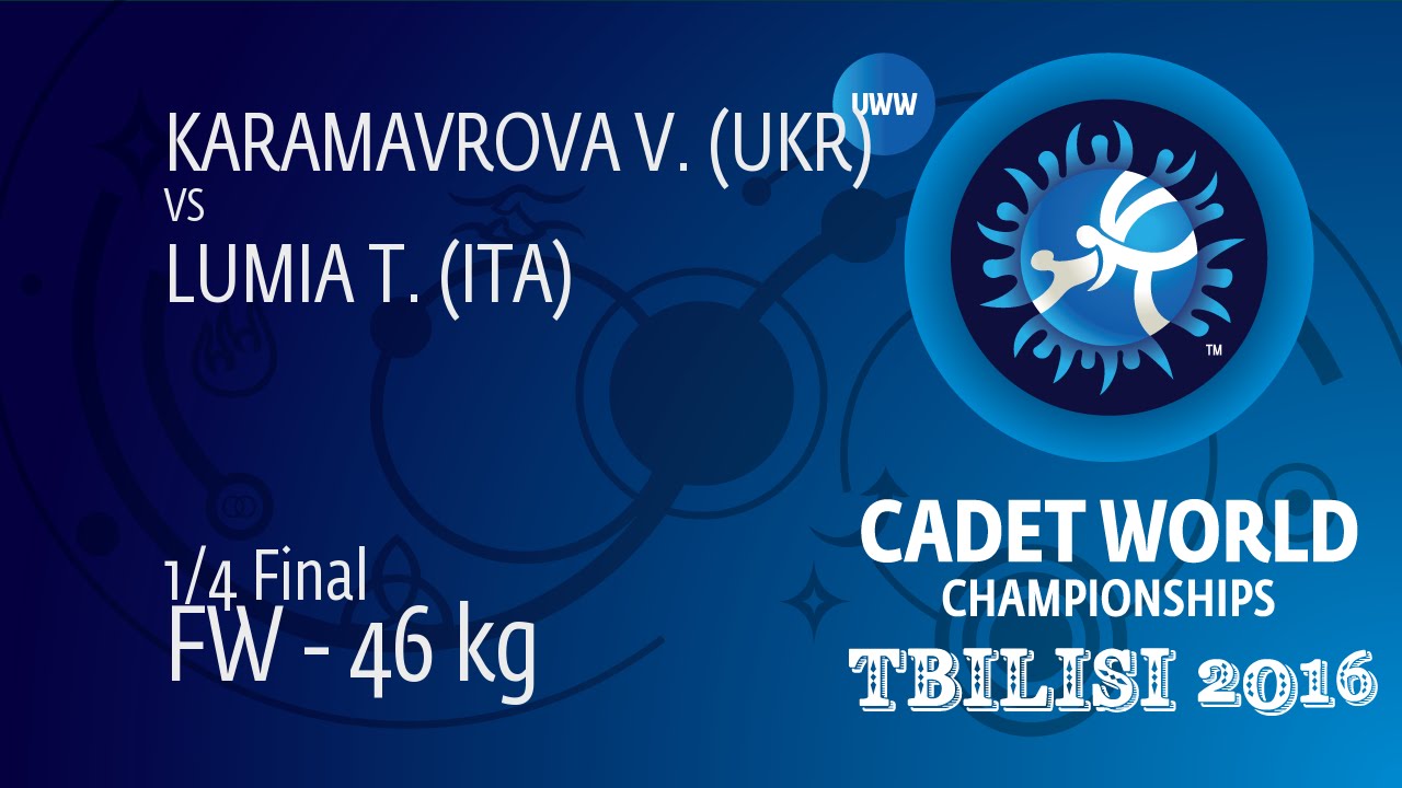 1/4 FW - 46 kg: V. KARAMAVROVA (UKR) df. T. LUMIA (ITA), 10-4