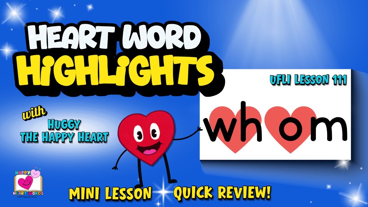 3-Minute Lesson for Sight Word WHOM | UFLI Lesson 111 Irregular Heart Word | Great for Review!