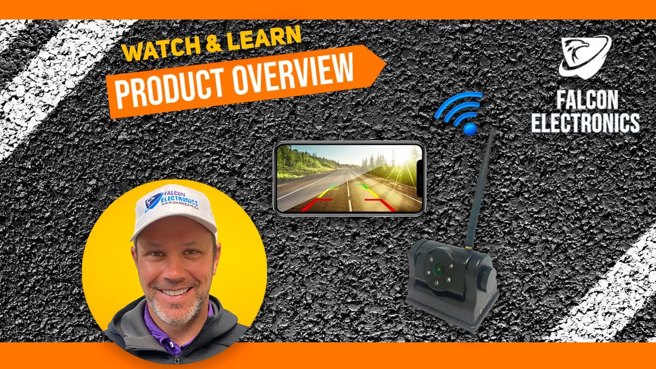 Falcon Electronics WiFi Wireless Backup Cam w/  Battery & Magnet