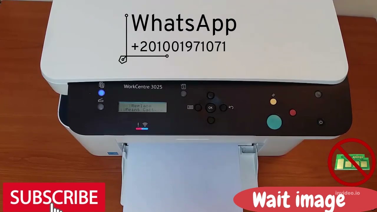 Xerox 3025 Wait image &WC 3325,3315 in Description