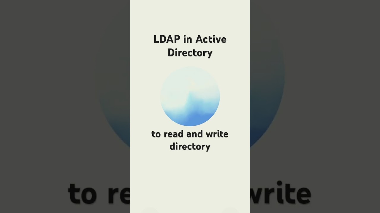 LDAP in Active Directory #activedirectory #ad #computereducation #education #exam #ldap #servers