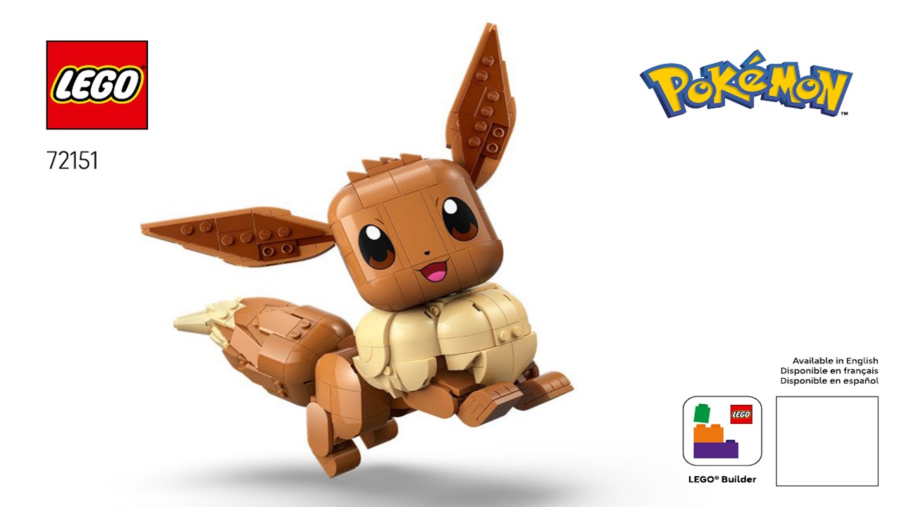 LEGO Instructions - Pok&eacute;mon - 72151 - Eevee - Sculptures