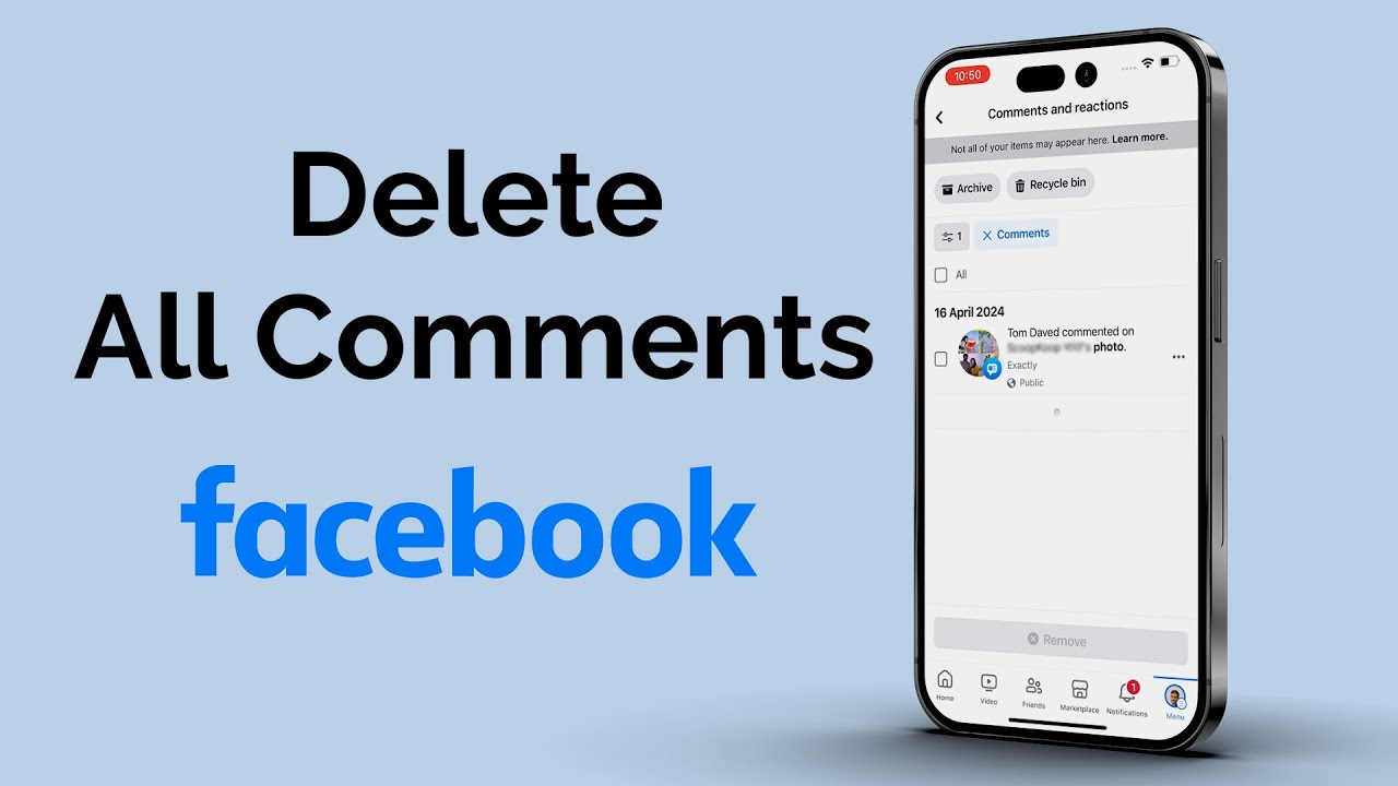 How To Delete All Comments On Facebook?