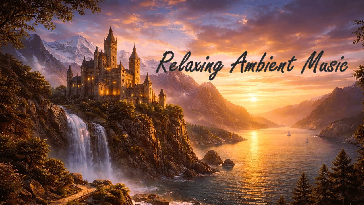 Golden Tide at Sunset 🌊 Medieval Castle by the Sea | Relaxing Ambient Music