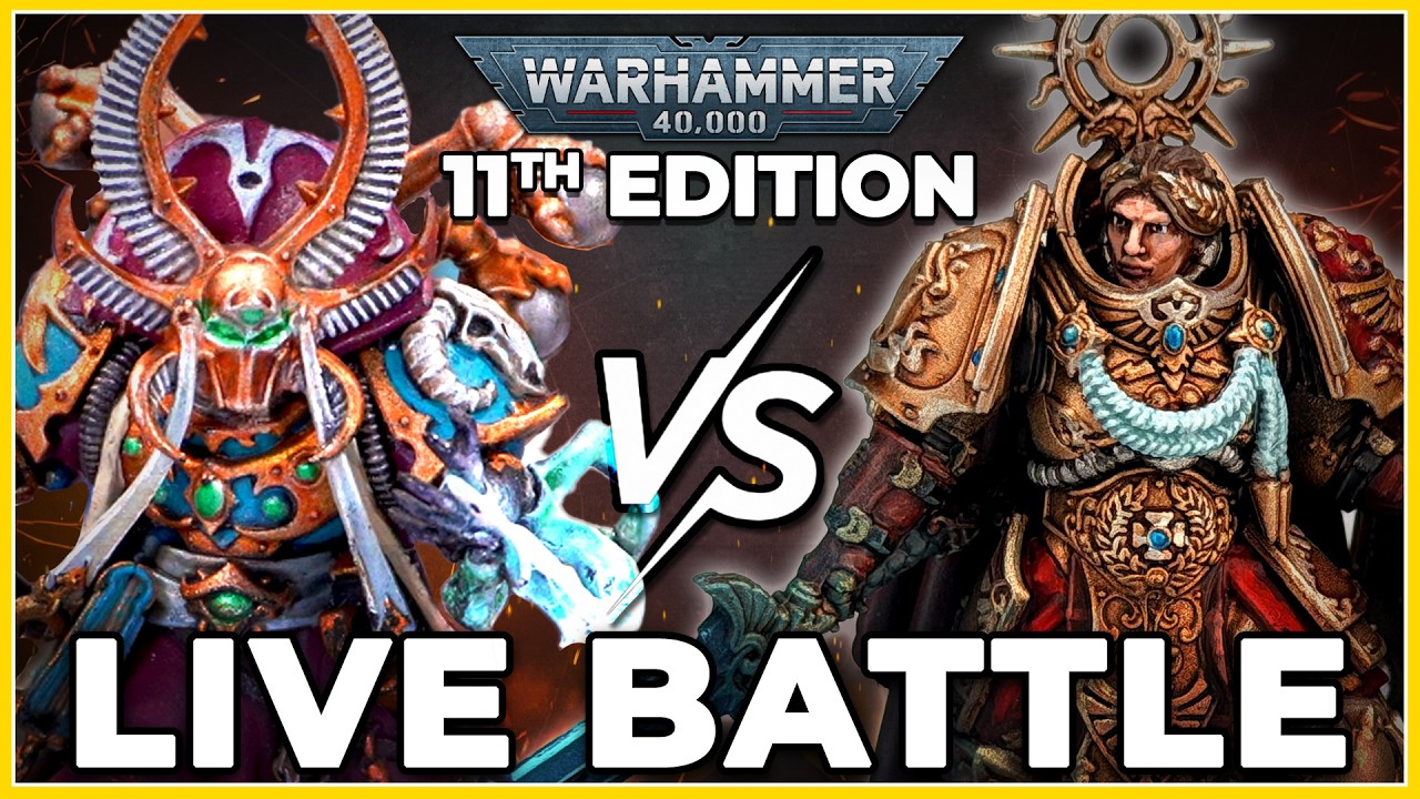🔴Let's Play 11th Edition! | Thousand Sons vs Adeptus Custodes - Live #new40k Battle Report
