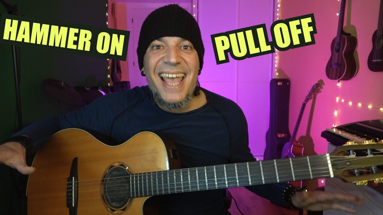 5 EJERCICIOS de GUITARRA para DOMINAR el HAMMER ON y PULL OFF | Principiantes e Intermedio