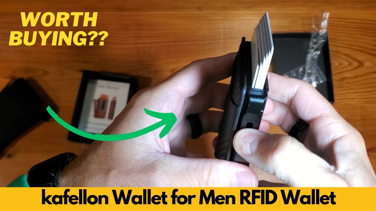 kafellon Wallet for Men RFID Wallet with 2 ID Windows & Money Clip, Slim Pop Up Holder - Worth It?