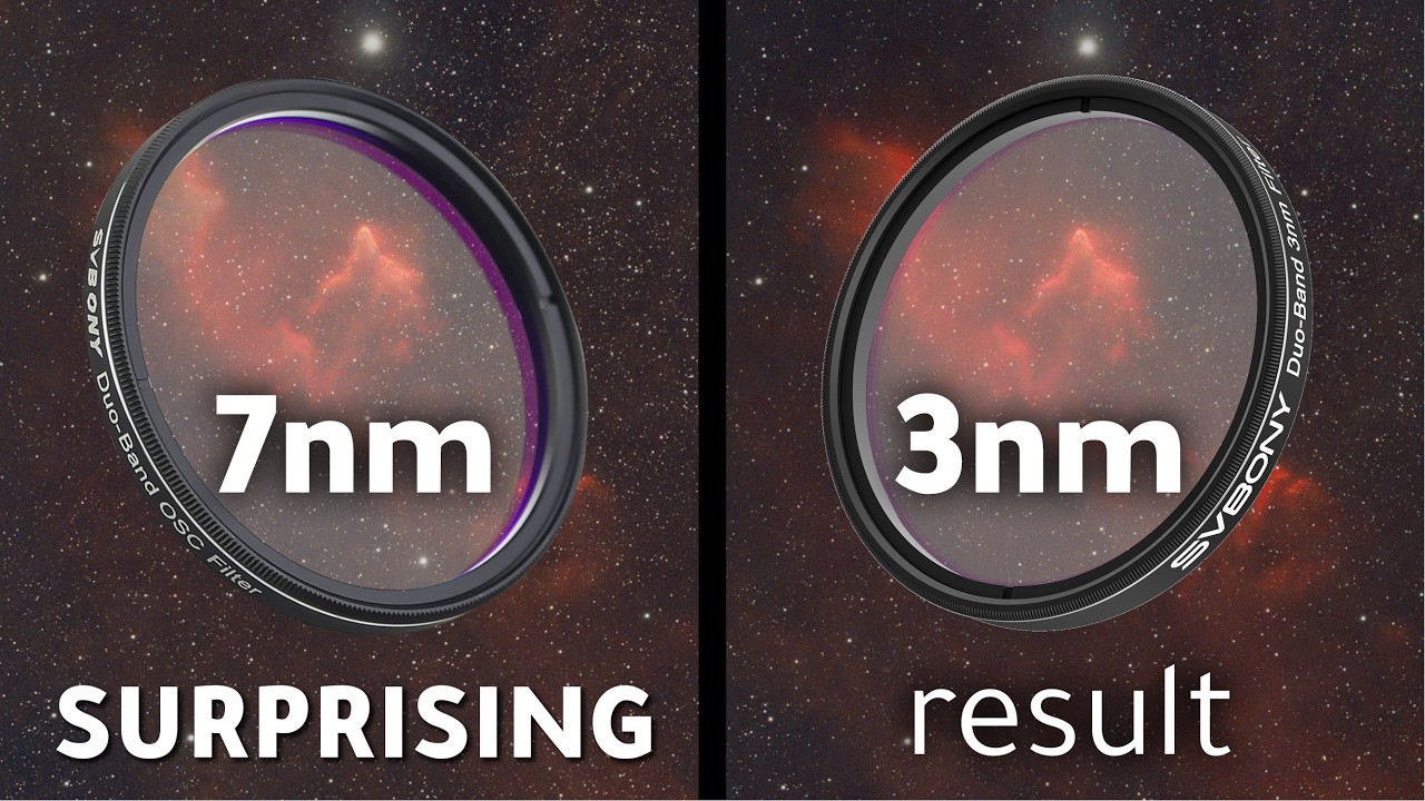 7nm vs 3nm Narrowband Test: The Ultimate Urban Astrophotography Comparison (Shocking Results😲)