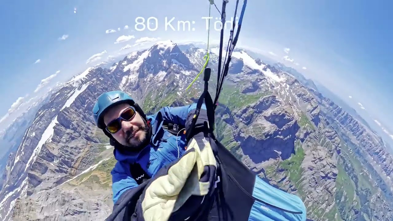 Paragliding Fiesch to Linthal