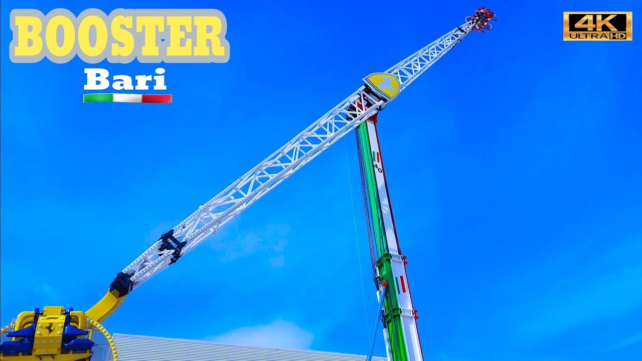 BOOSTER FERRARI Lunapark 4K Expolevante 🇮🇹 Giostre 2023