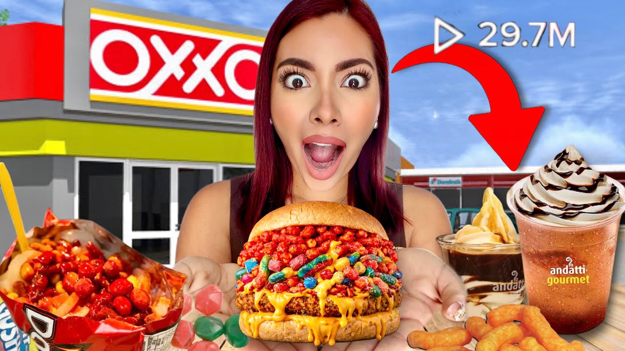 PROBANDO recetas de COMIDA VIRALES del OXXO‼️ | Rebeca Mendiola 